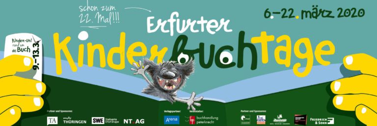 Key Visual for a Poster announcing the Childrens' Book Days Erfurt in 2020