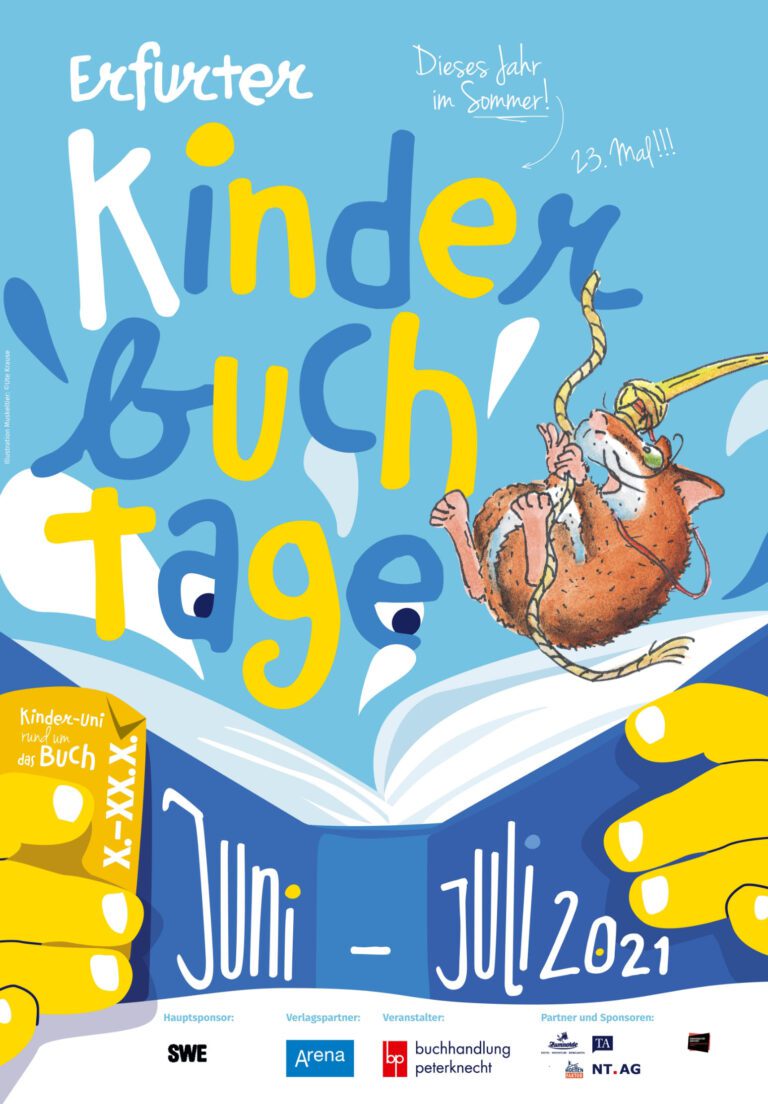 Key Visual for a Poster draft announcing the Childrens' Book Days Erfurt