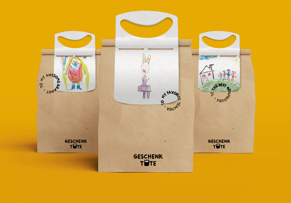 Geschenktüte Packaging Design Variant customized by customers