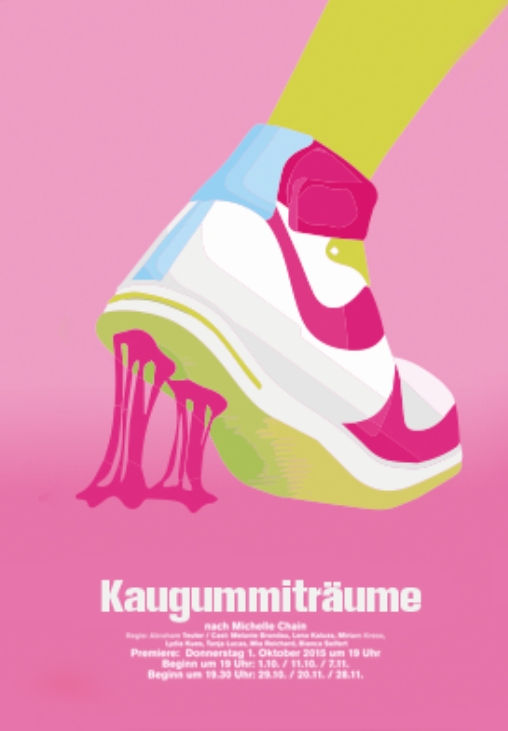 Bubblegum Dreams Poster Design